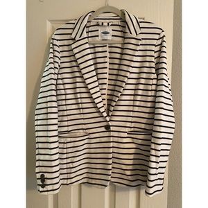 Old Navy Striped Knit Blazer